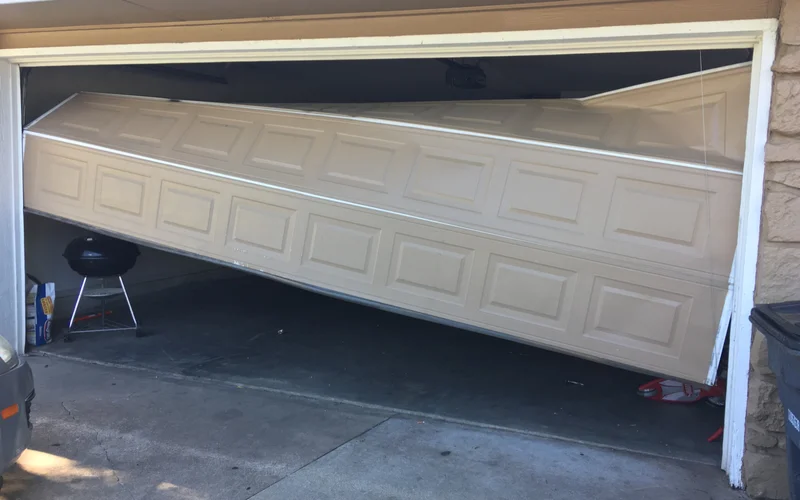 off track garage door