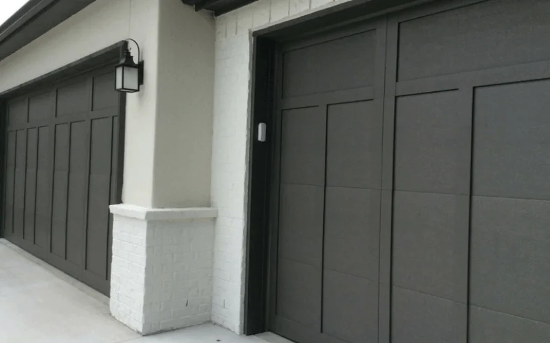 model 660 garage doors with wood overlay