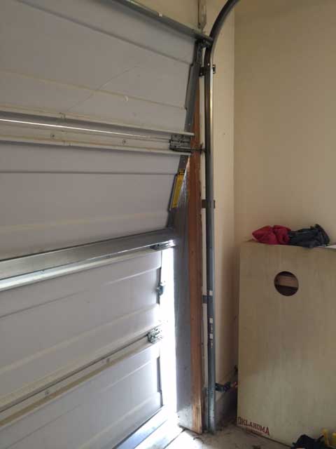 brokenGarageDoorInterior Broken Garage Door Interior